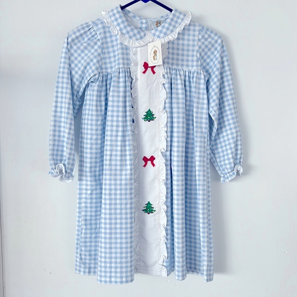 Smocking Dog Botique girls Holiday dress size 8 - Picture 1 of 3